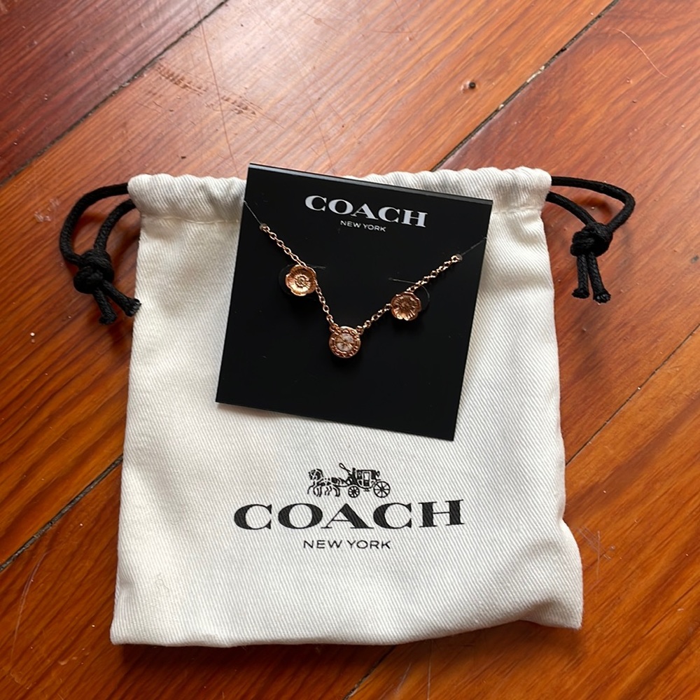 Coach Earrings and Necklace
